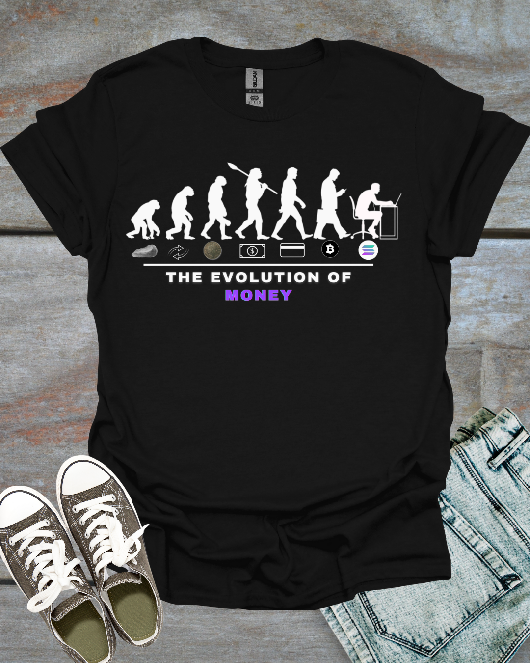 Evolution of money T-shirt