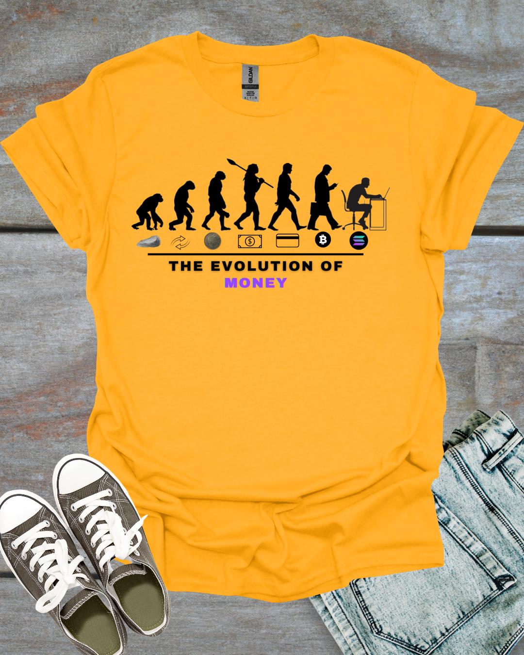 Evolution of money T-shirt