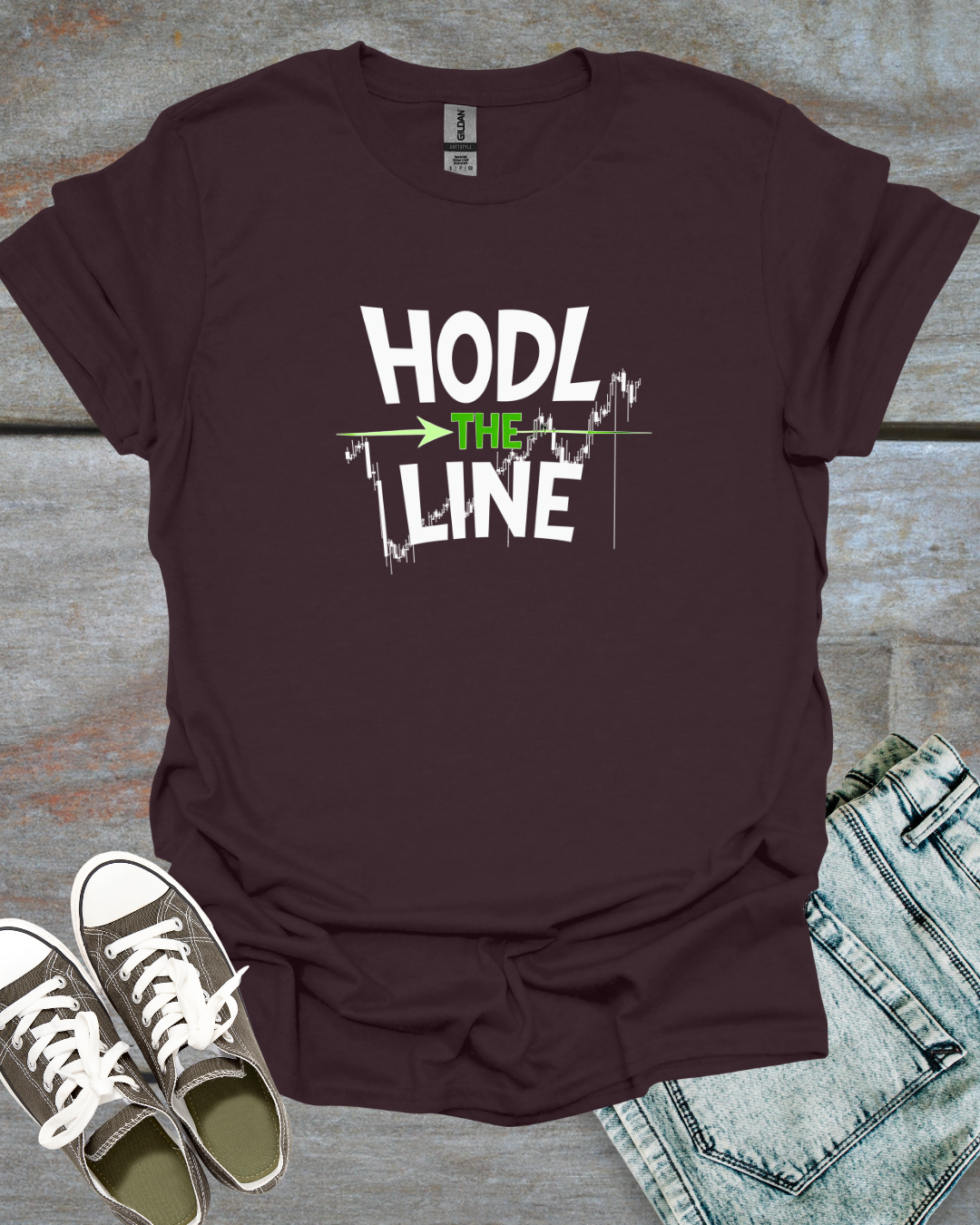 HODL THE LINE Unisex T-Shirt