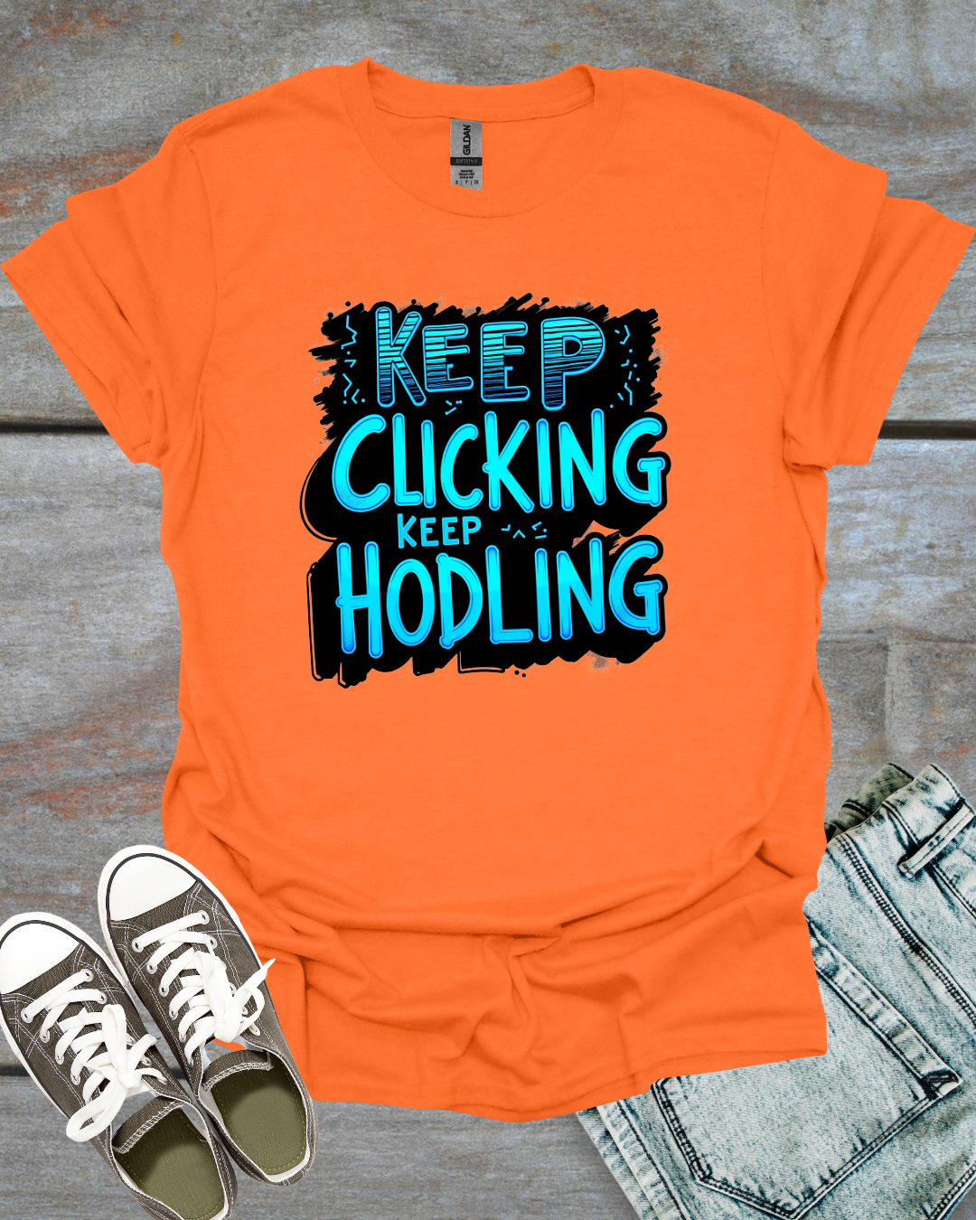 Keep Clicking, Keep HODLing Unisex T-Shirt