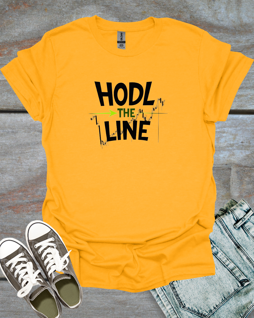 HODL THE LINE Unisex T-Shirt