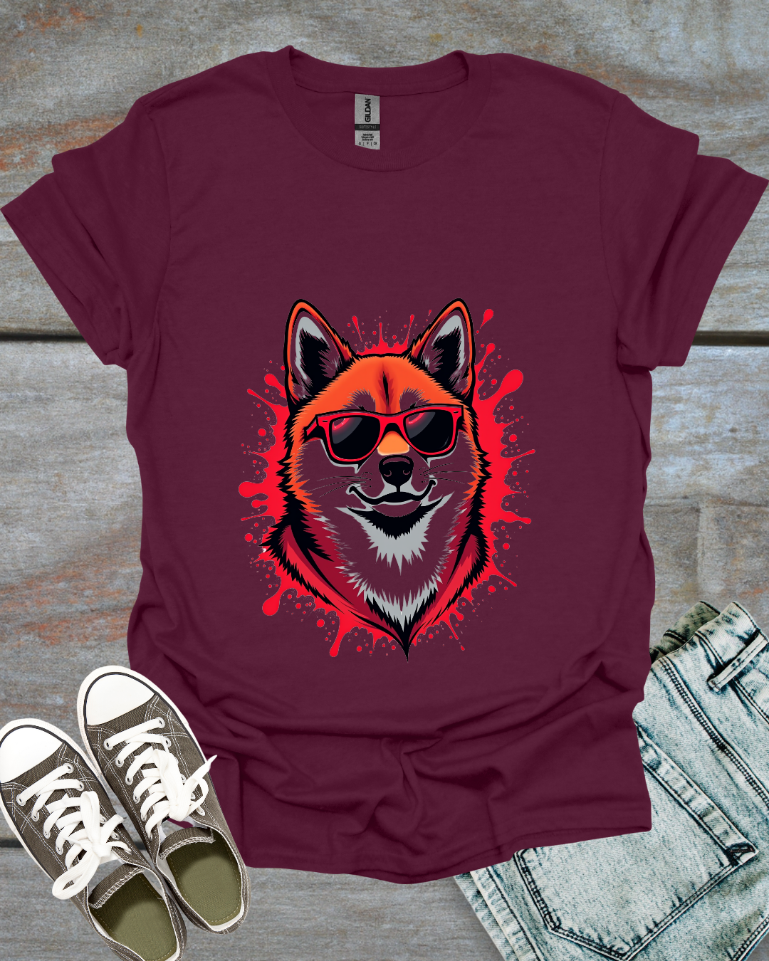 Graffiti Shiba Inu T-Shirt