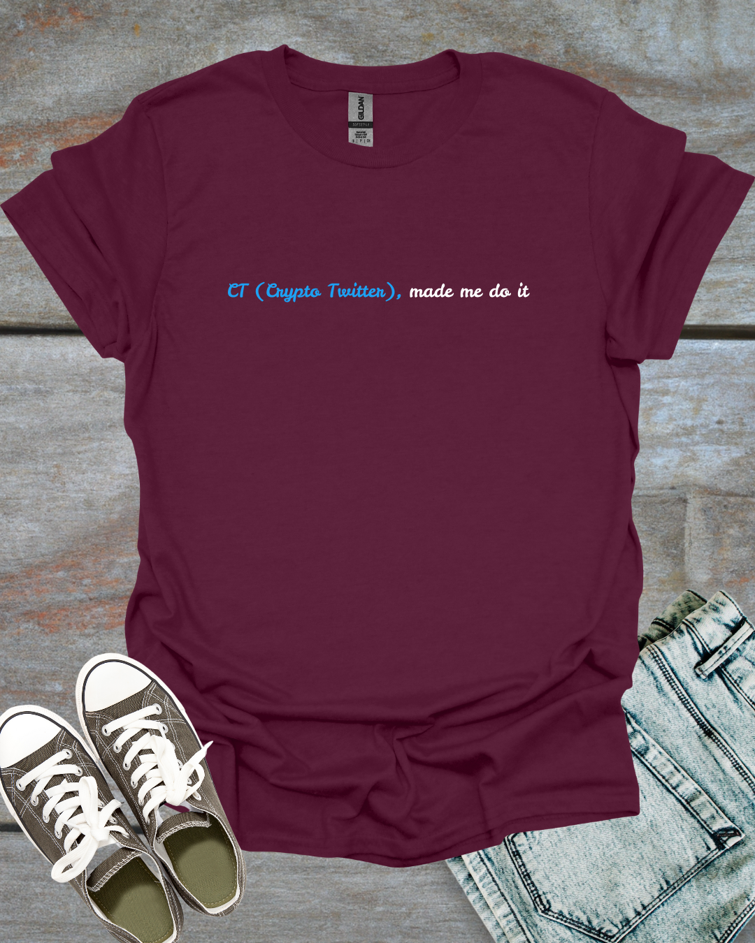 Crypto Twitter made me do it T-Shirt