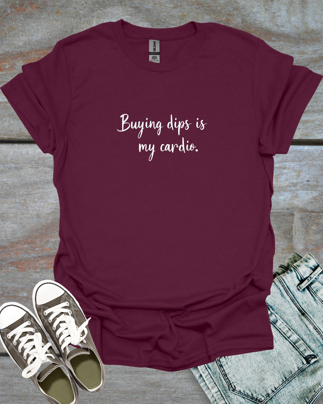 Buying dips, my cardio T-Shirt