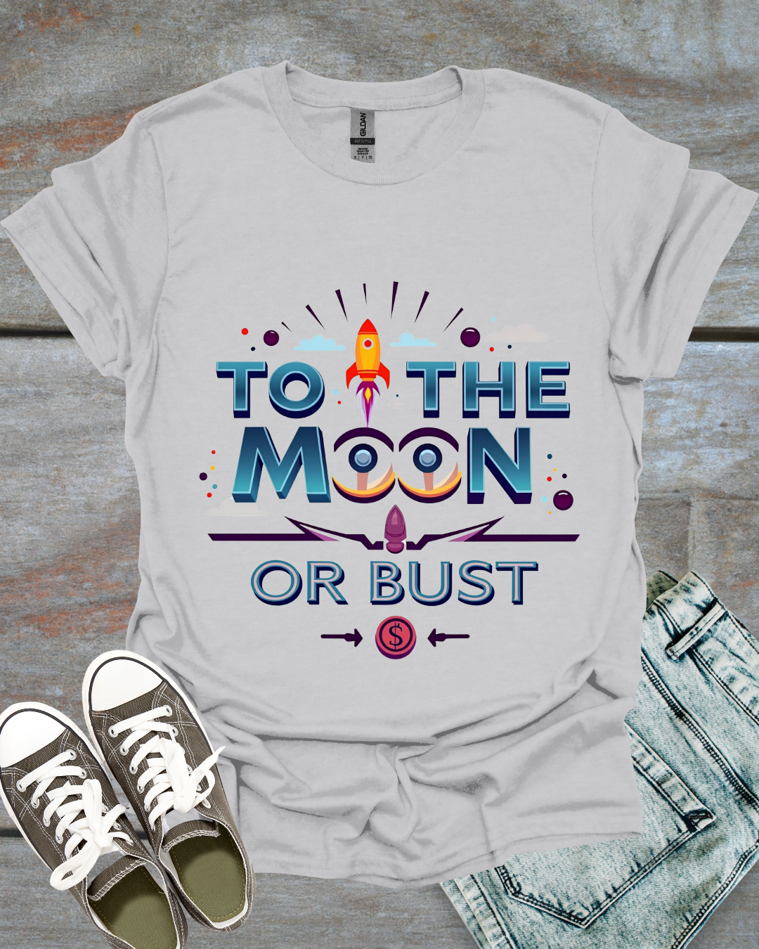 TO THE MOON OR BUST Unisex T-Shirt