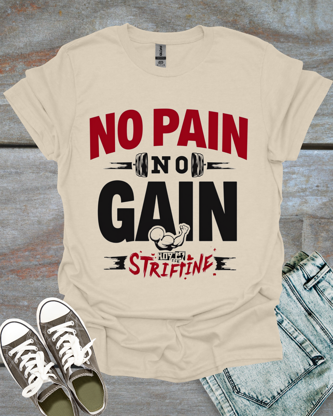 NO PAIN, NO GAIN & HODL THE STRAIN T-Shirt