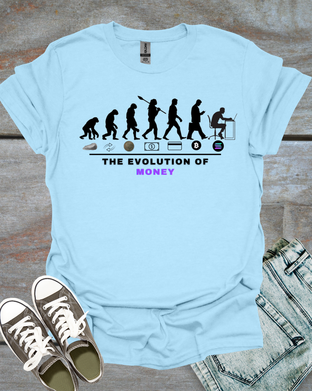 Evolution of money T-shirt