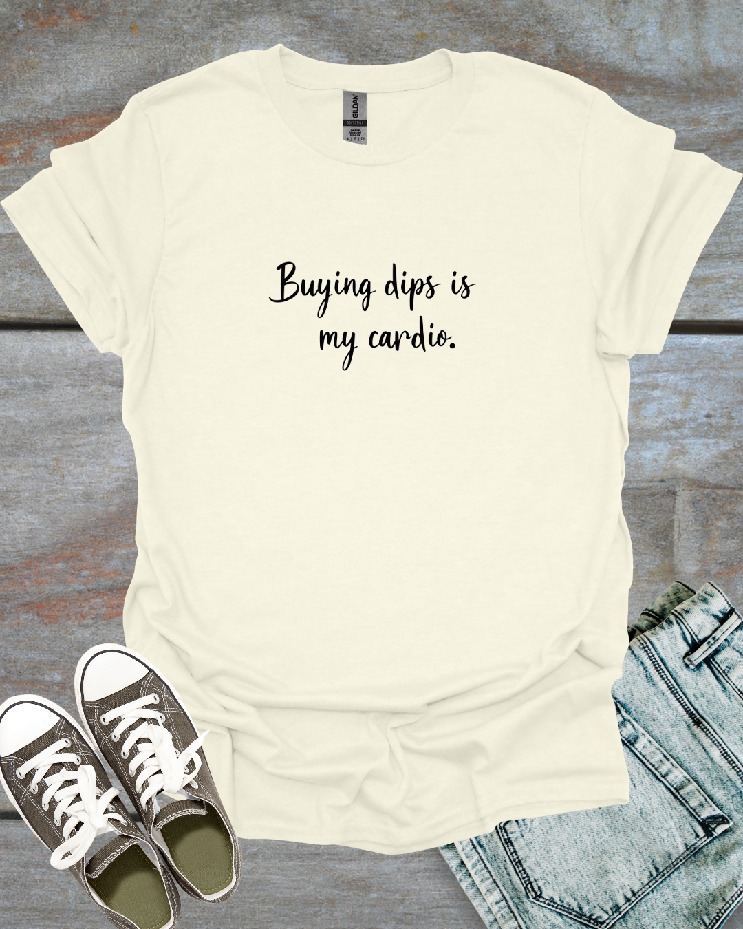 Buying dips, my cardio T-Shirt