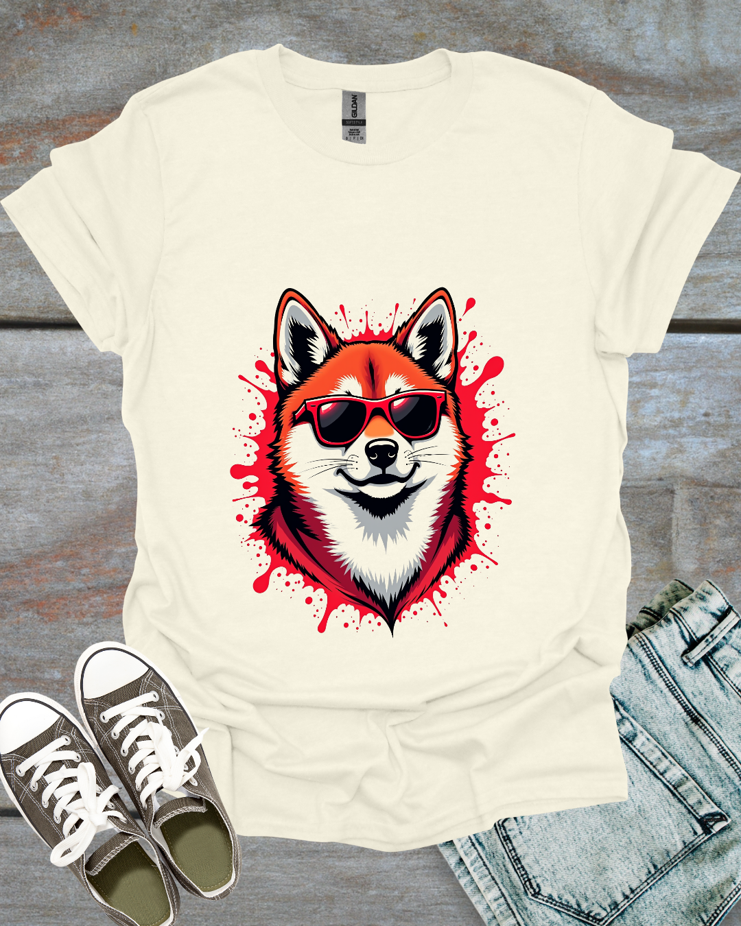 Graffiti Shiba Inu T-Shirt