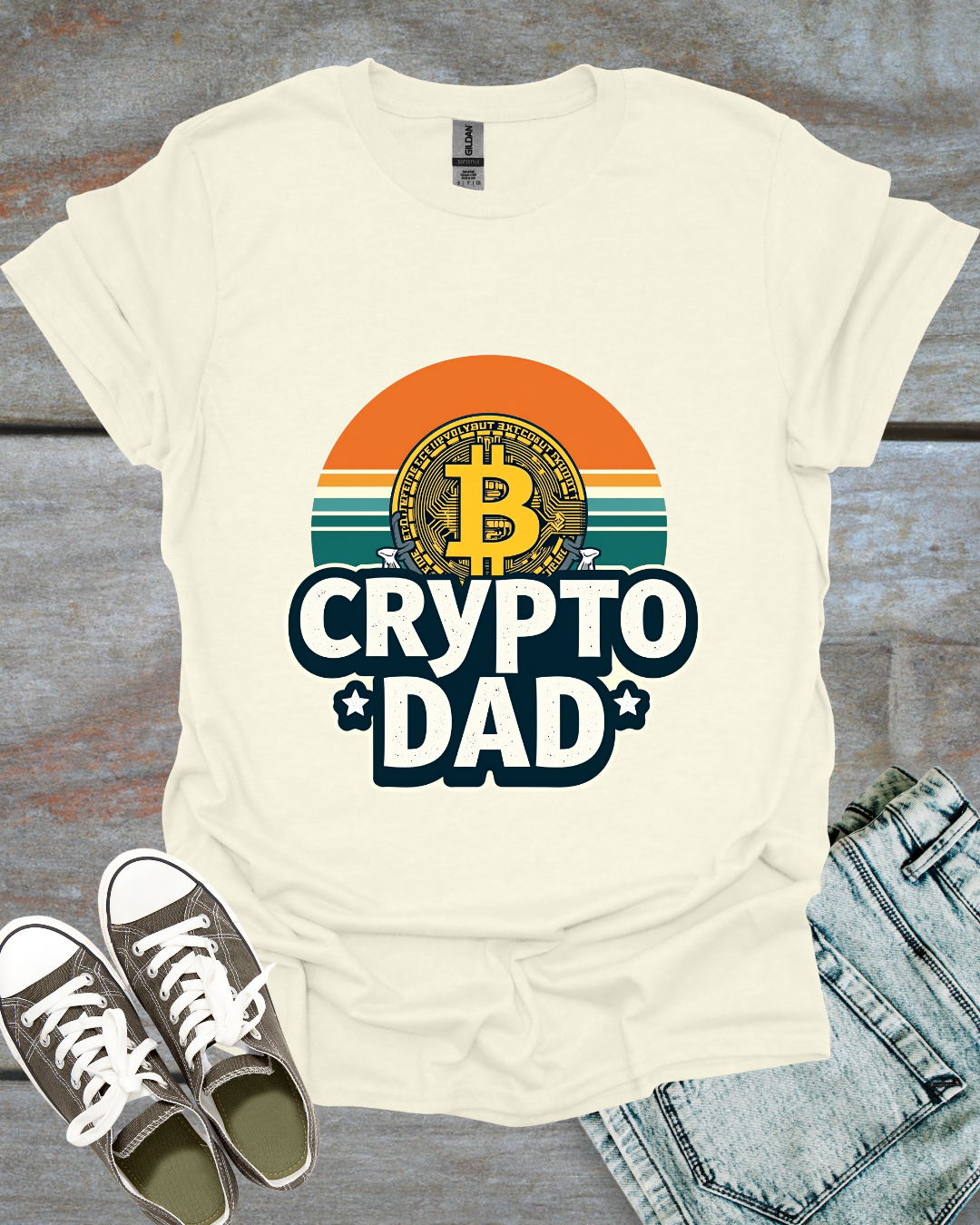 Retro Crypto Dad T-Shirt