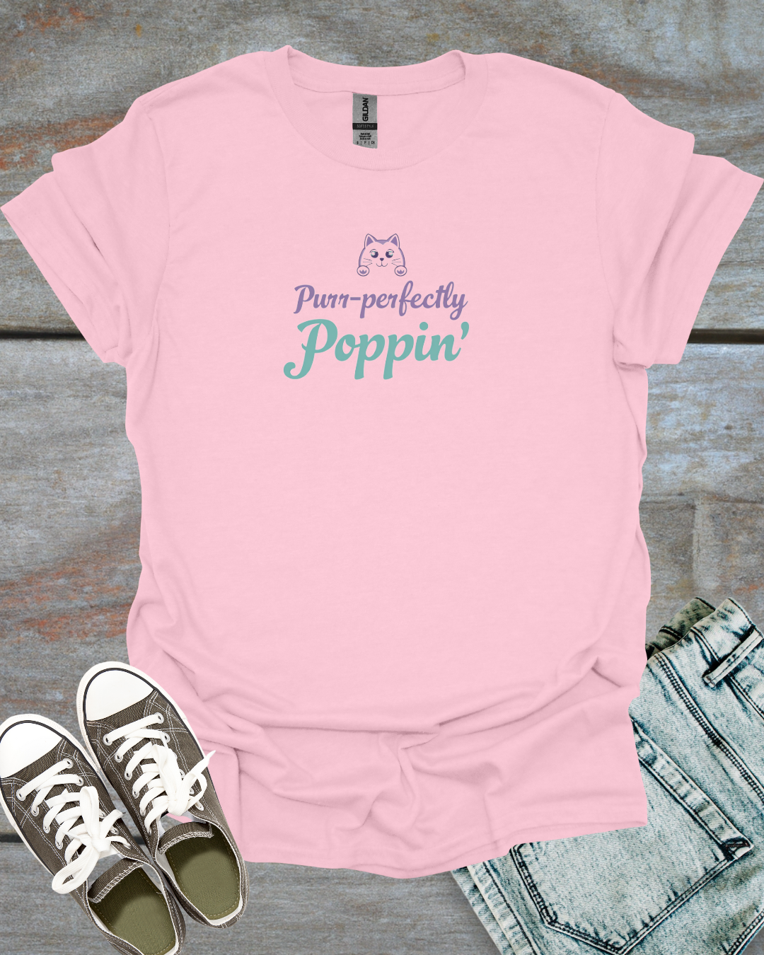 Po-cat T-Shirt - Purr-fectly Poppin