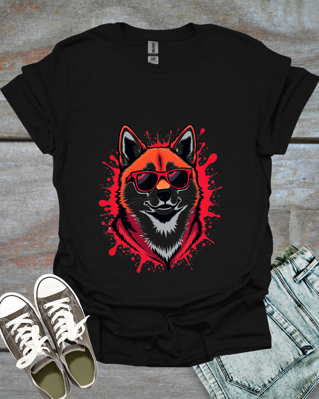 Graffiti Shiba Inu T-Shirt