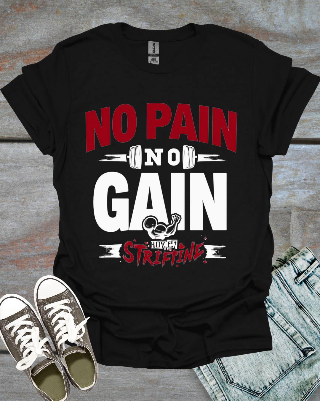 NO PAIN, NO GAIN & HODL THE STRAIN T-Shirt