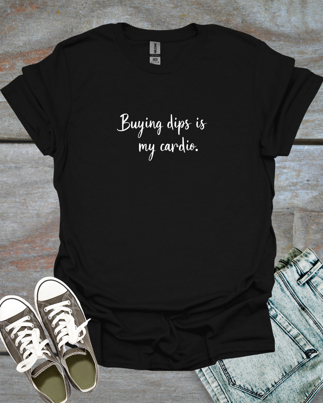 Buying dips, my cardio T-Shirt