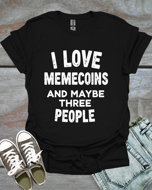 Vintage I Love Memecoins T-shirt