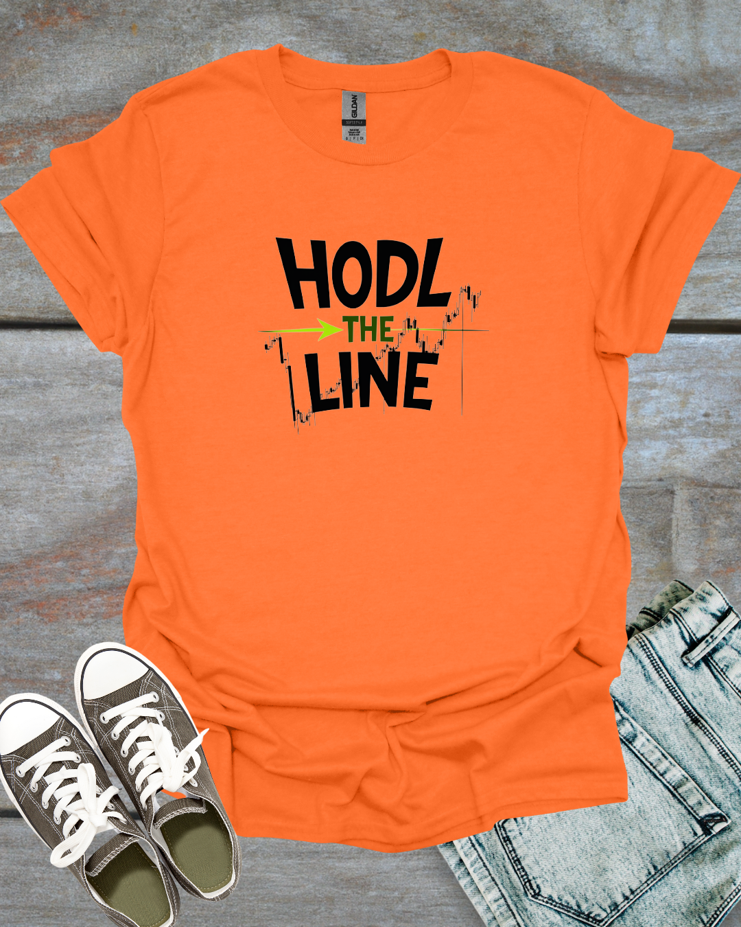 HODL THE LINE Unisex T-Shirt