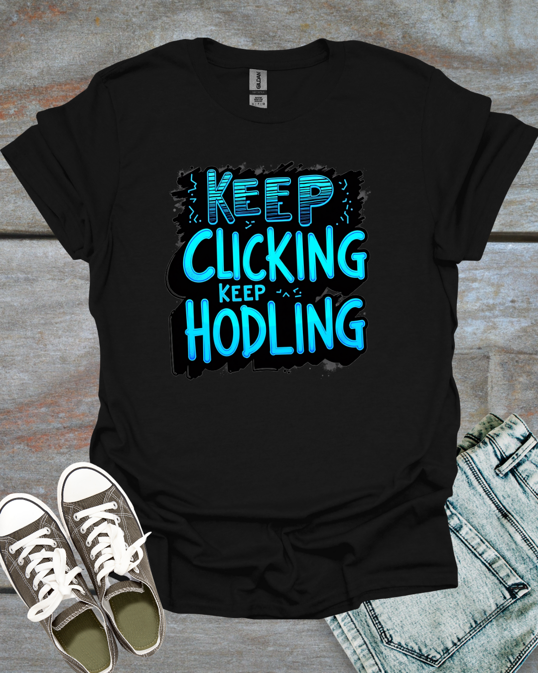 Keep Clicking, Keep HODLing Unisex T-Shirt