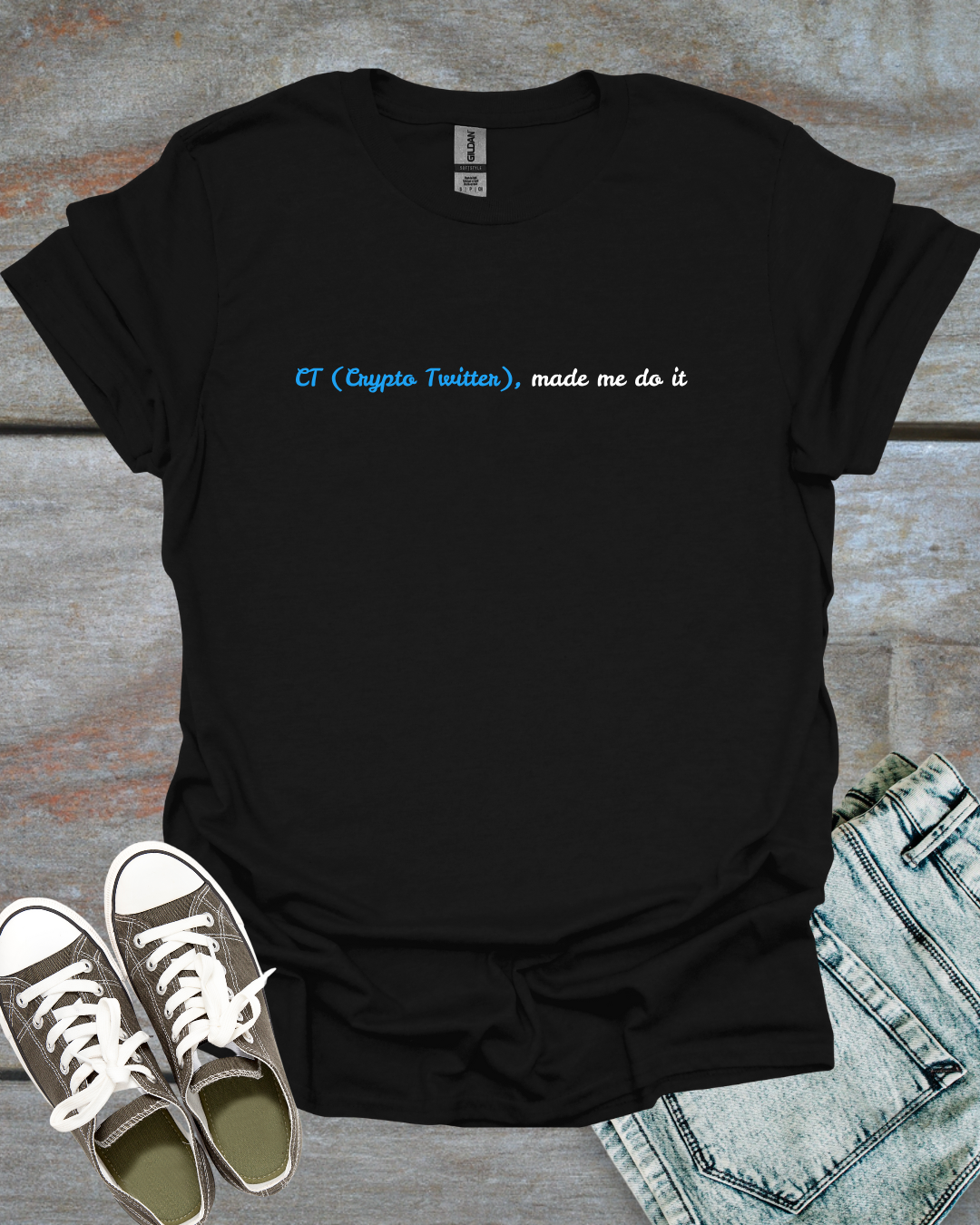 Crypto Twitter made me do it T-Shirt