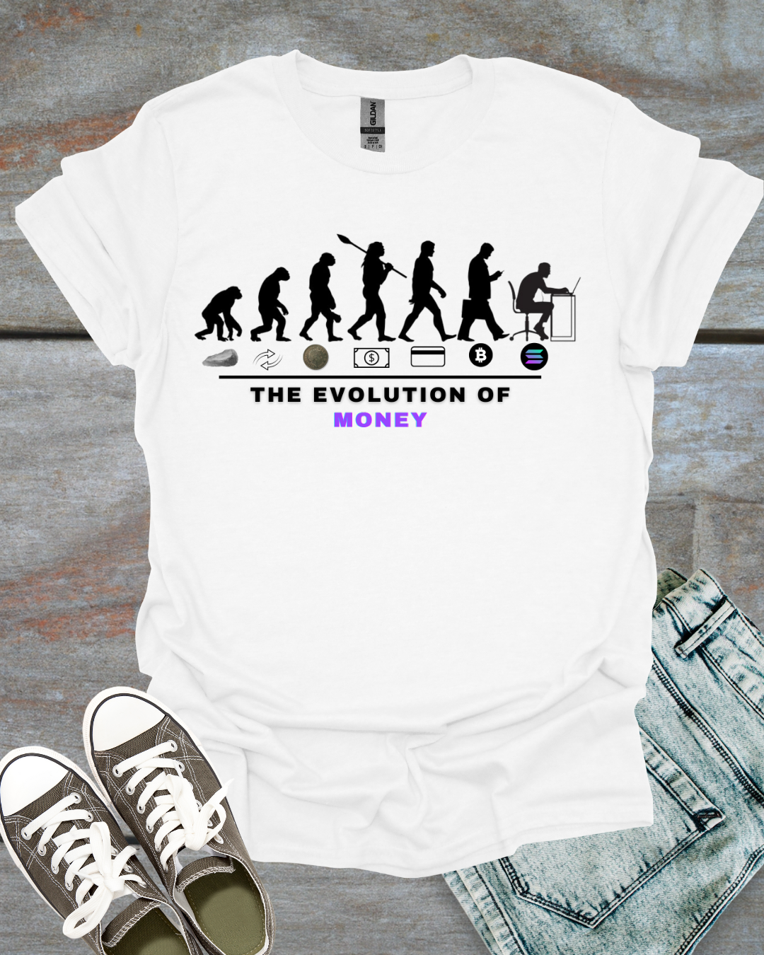 Evolution of money T-shirt