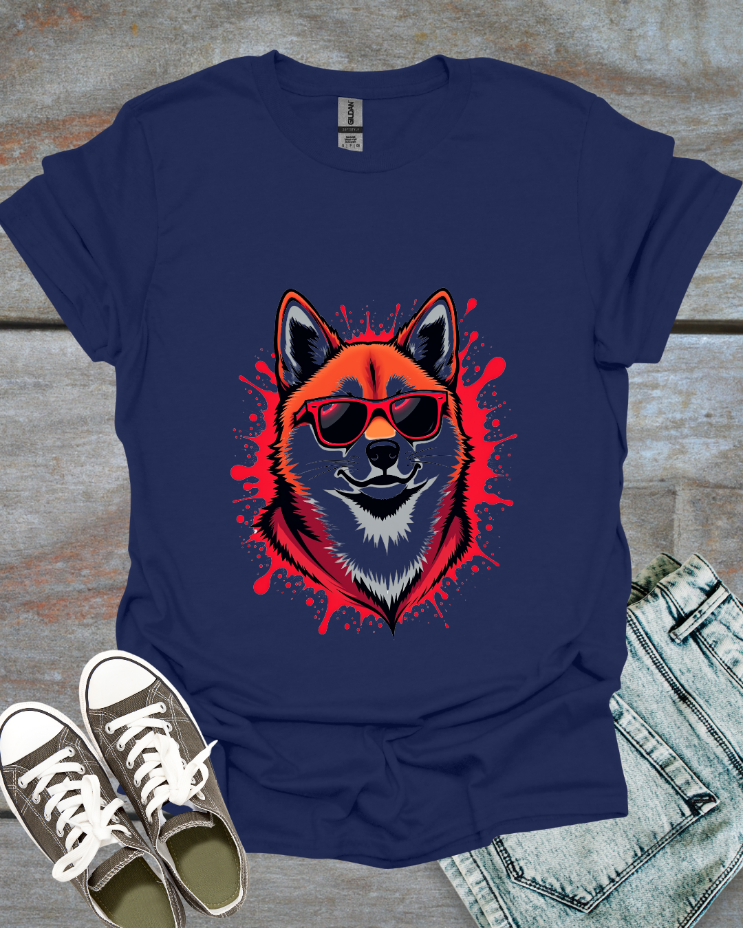 Graffiti Shiba Inu T-Shirt