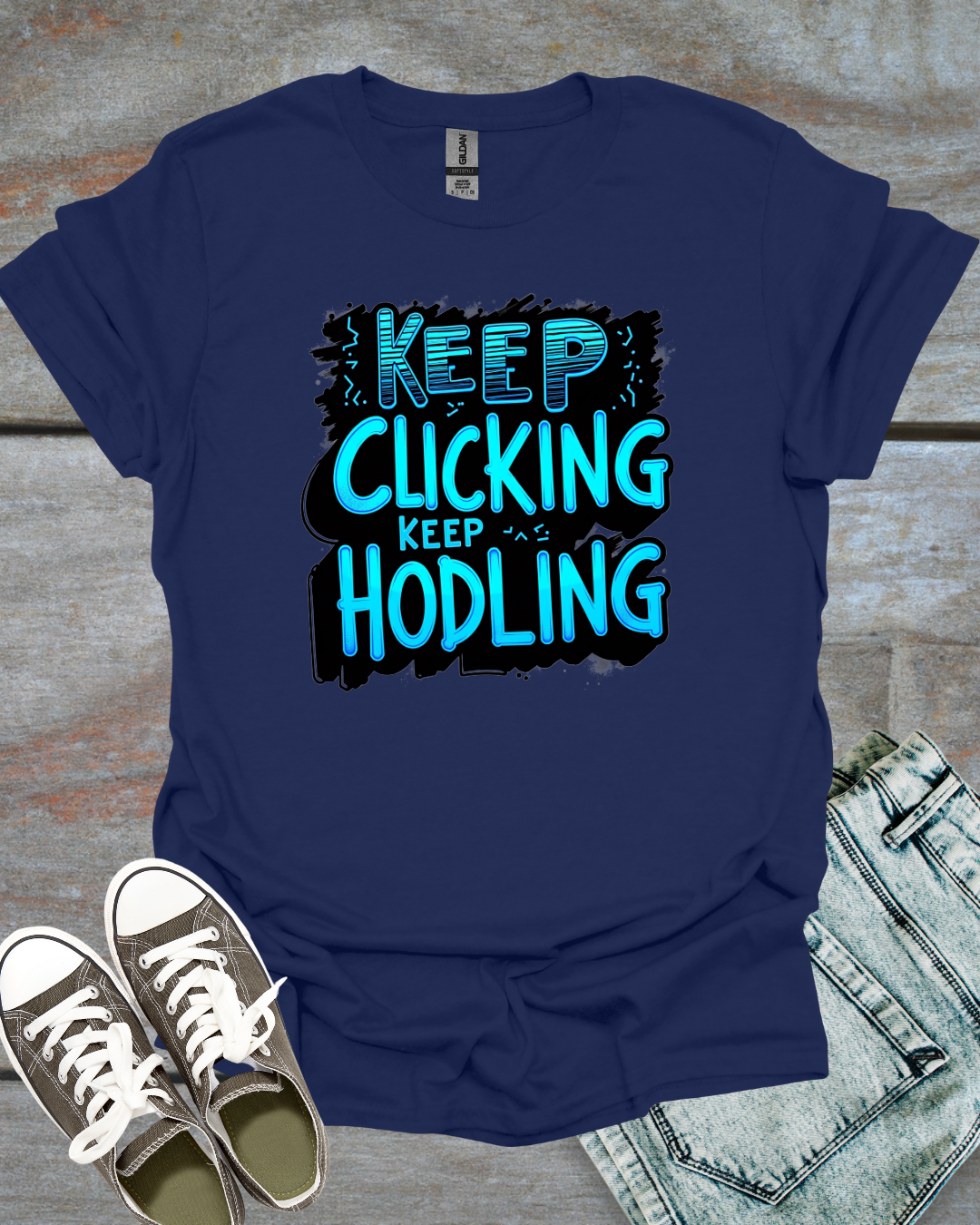 Keep Clicking, Keep HODLing Unisex T-Shirt