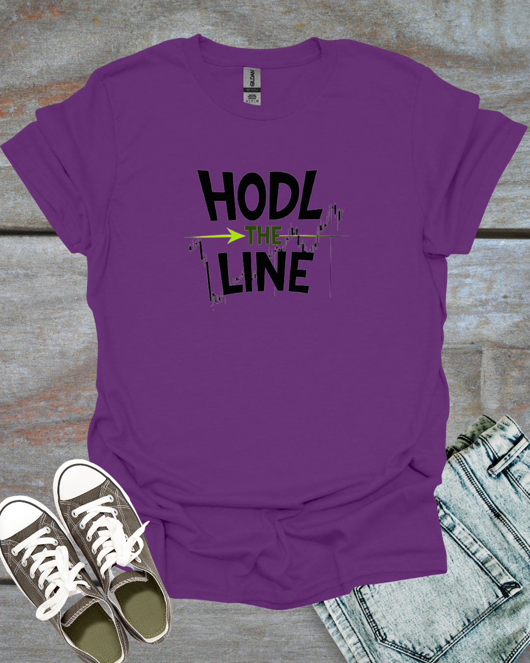 HODL THE LINE Unisex T-Shirt