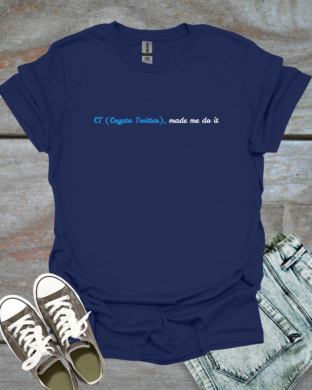 Crypto Twitter made me do it T-Shirt