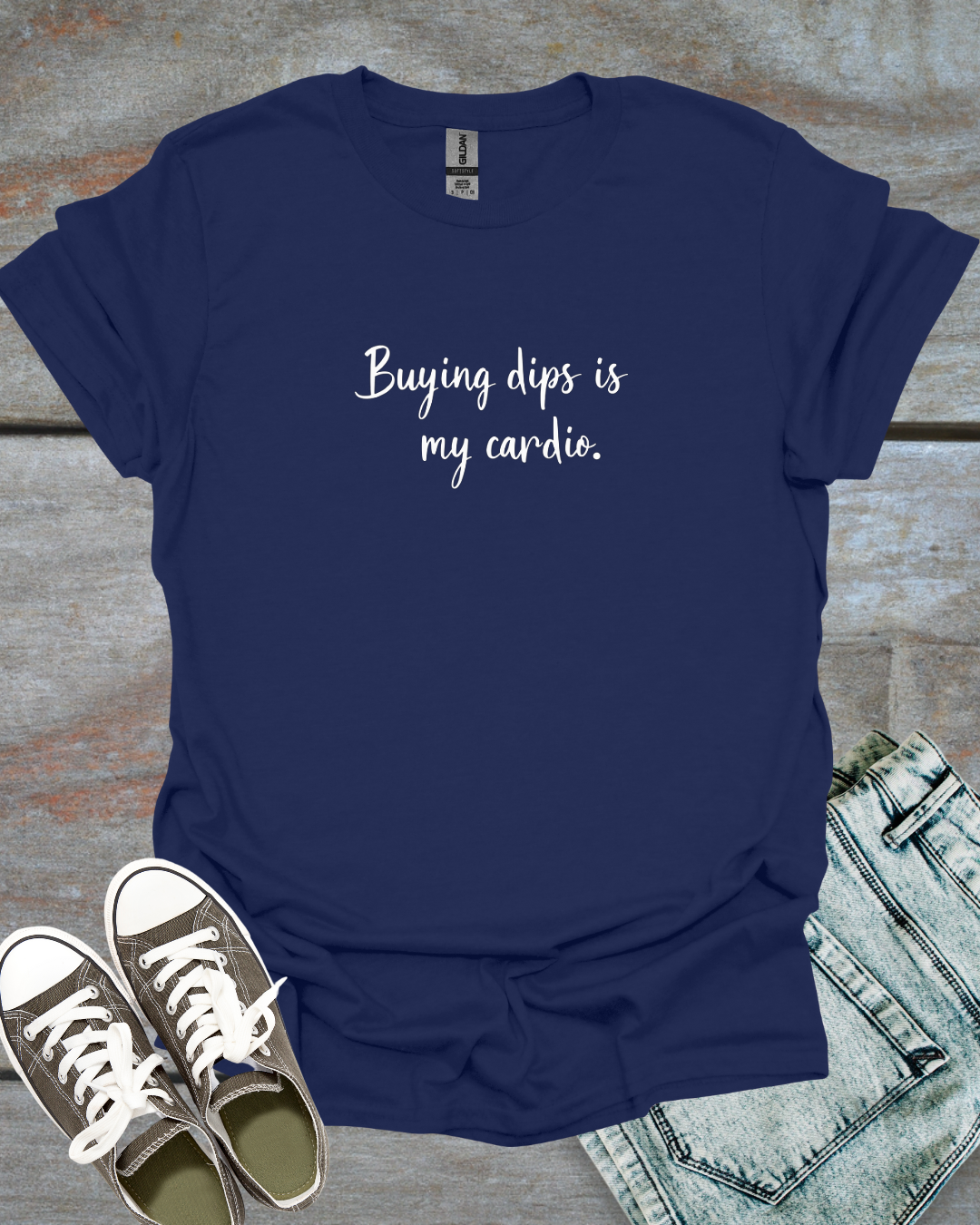 Buying dips, my cardio T-Shirt