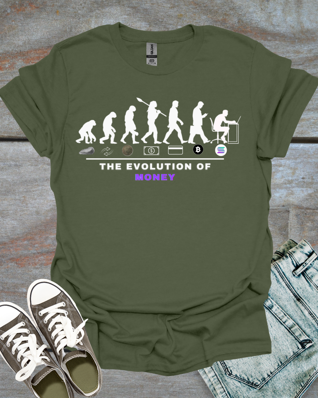 Evolution of money T-shirt