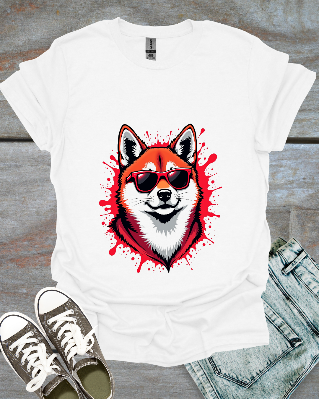 Graffiti Shiba Inu T-Shirt