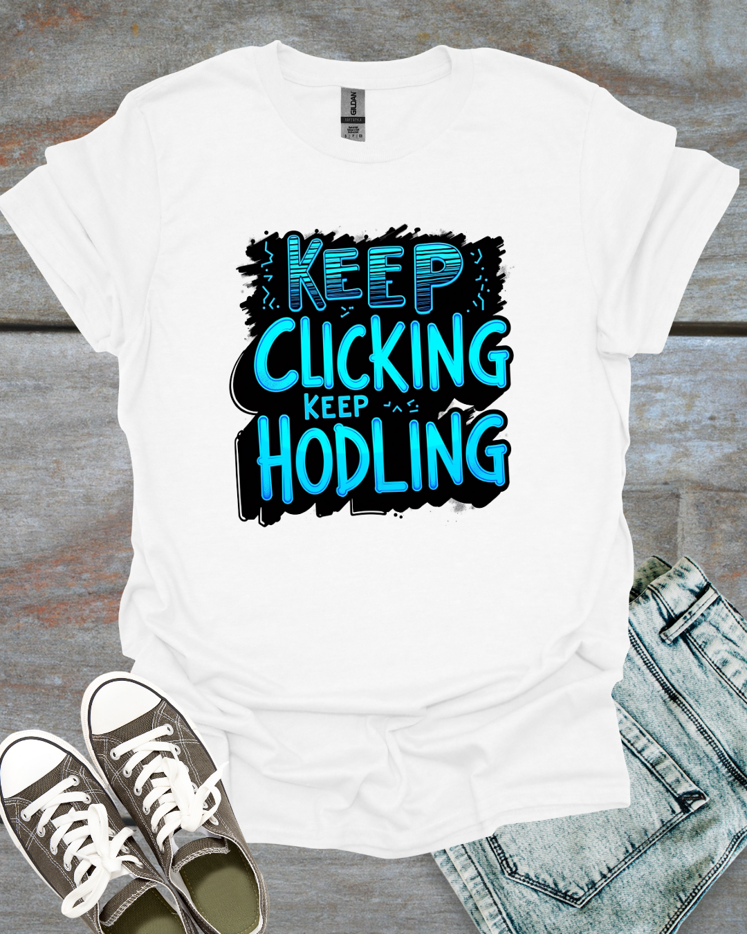 Keep Clicking, Keep HODLing Unisex T-Shirt