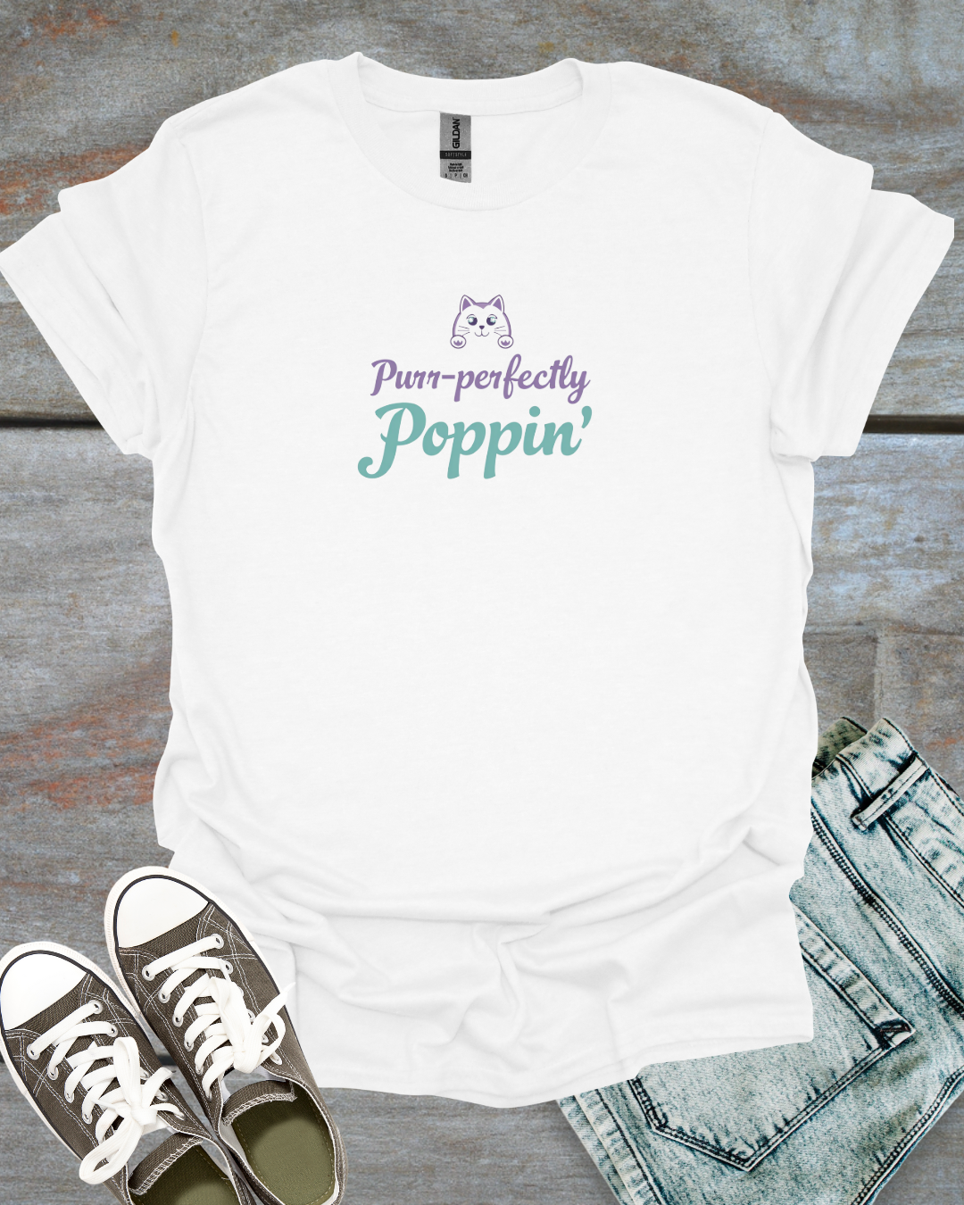 Po-cat T-Shirt - Purr-fectly Poppin