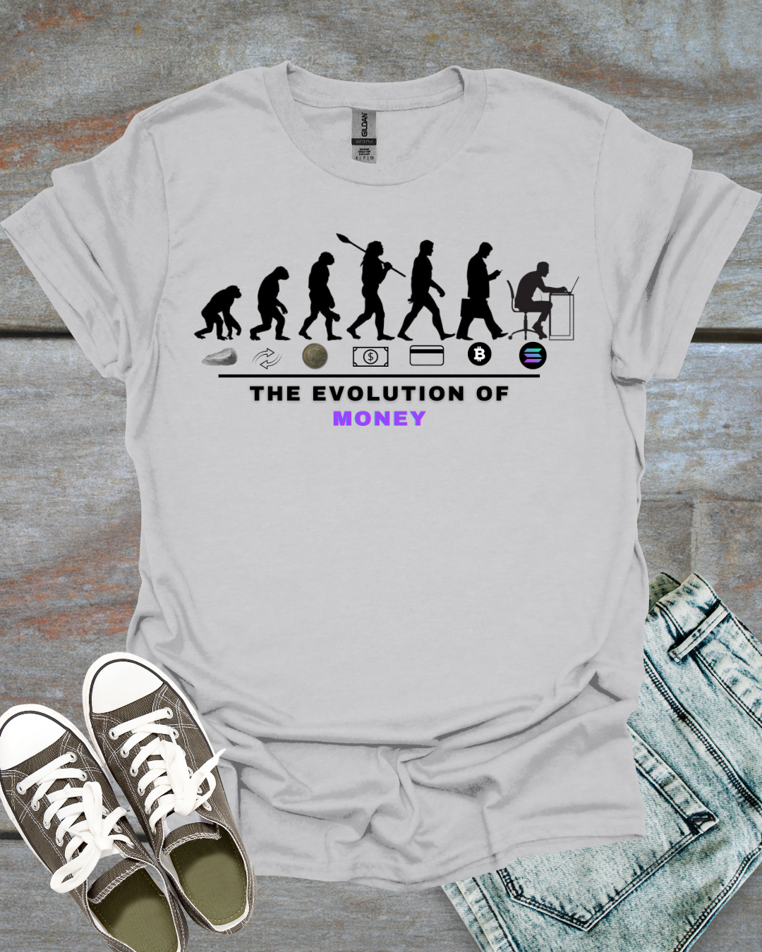 Evolution of money T-shirt