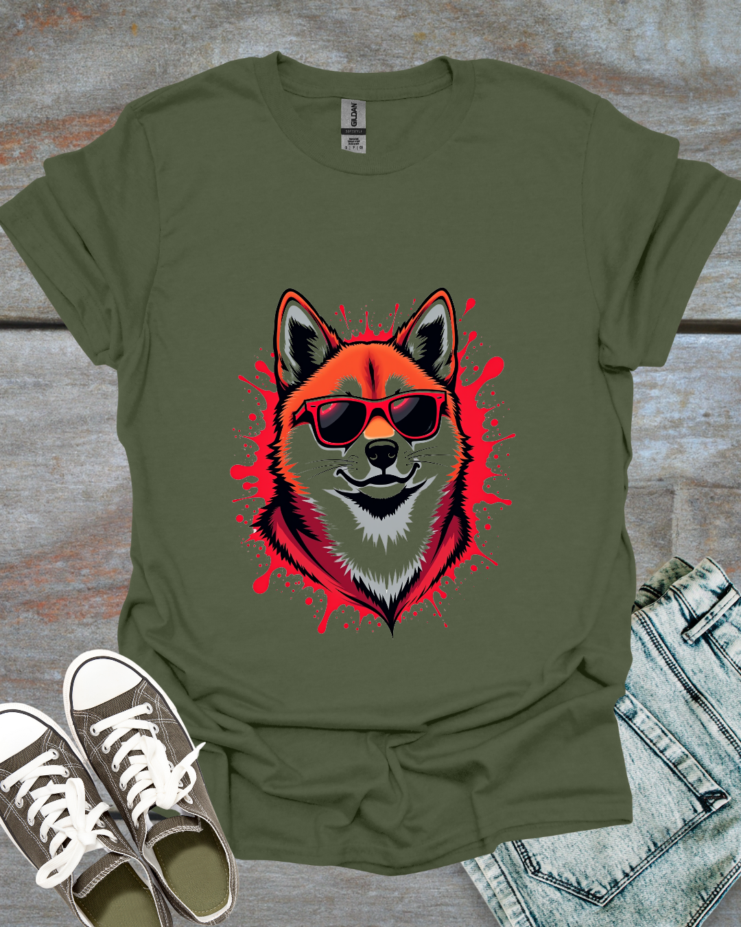 Graffiti Shiba Inu T-Shirt