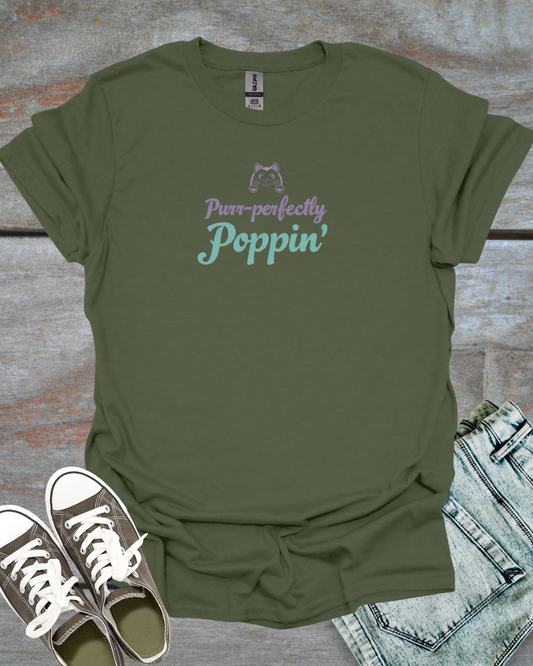 Po-cat T-Shirt - Purr-fectly Poppin