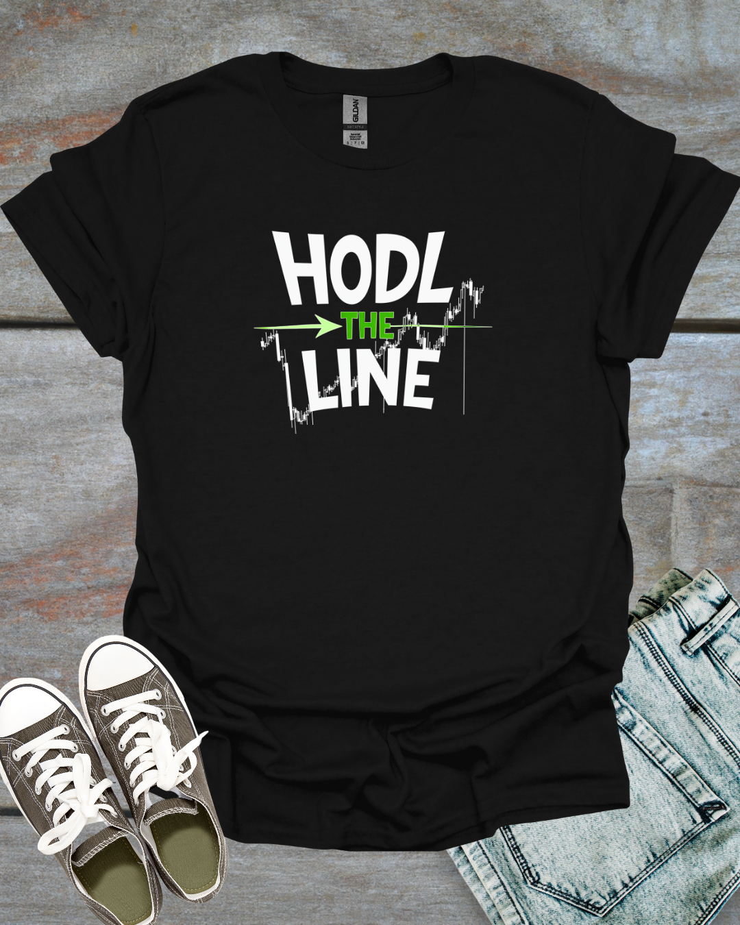 HODL THE LINE Unisex T-Shirt