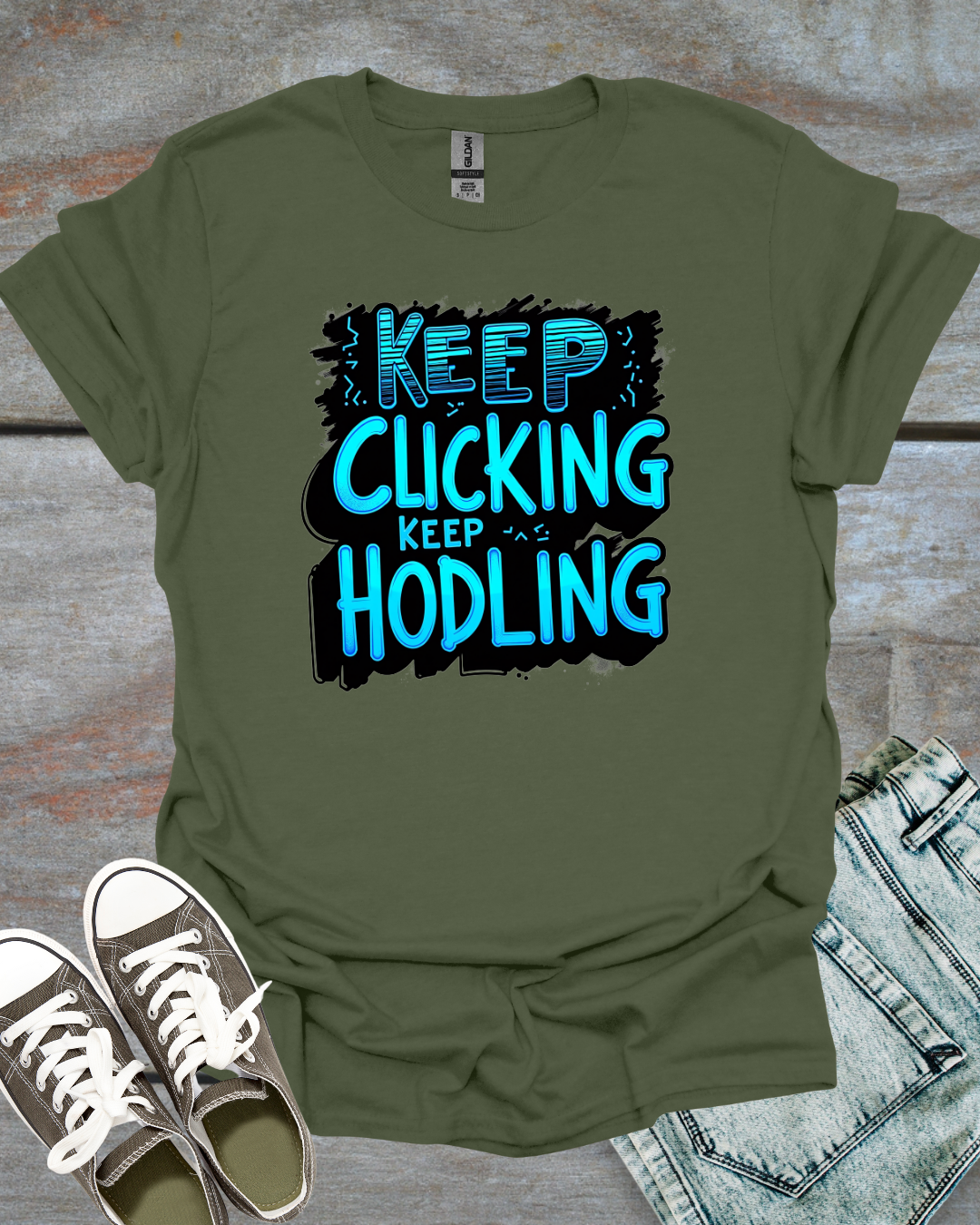 Keep Clicking, Keep HODLing Unisex T-Shirt