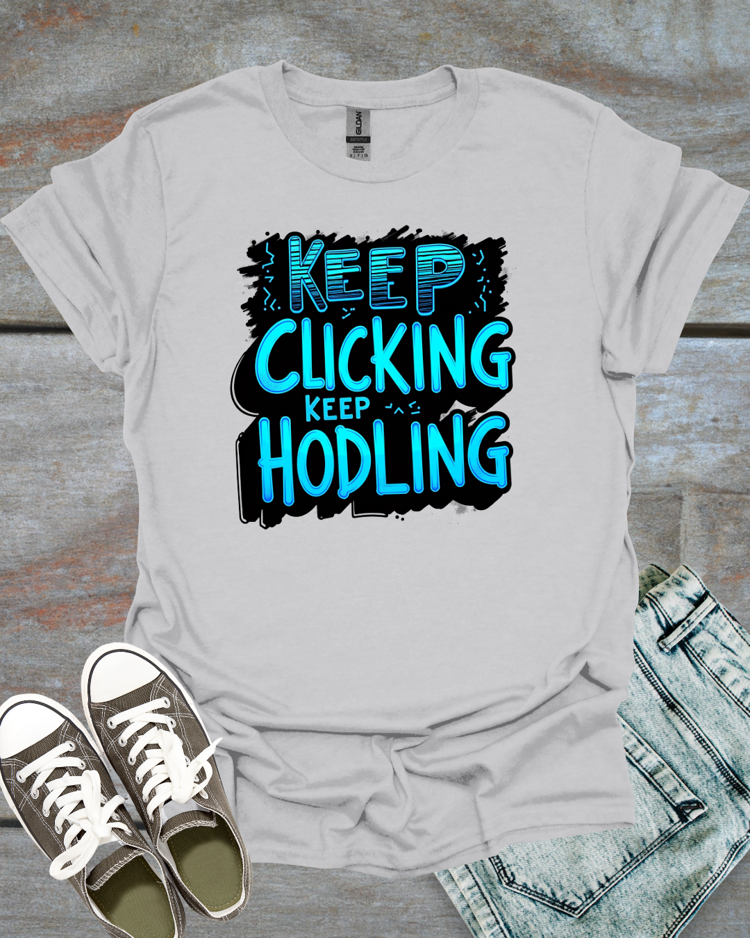 Keep Clicking, Keep HODLing Unisex T-Shirt