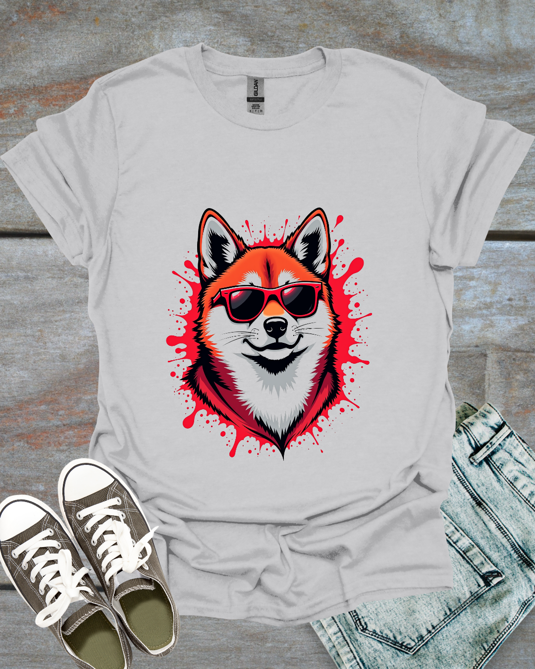 Graffiti Shiba Inu T-Shirt