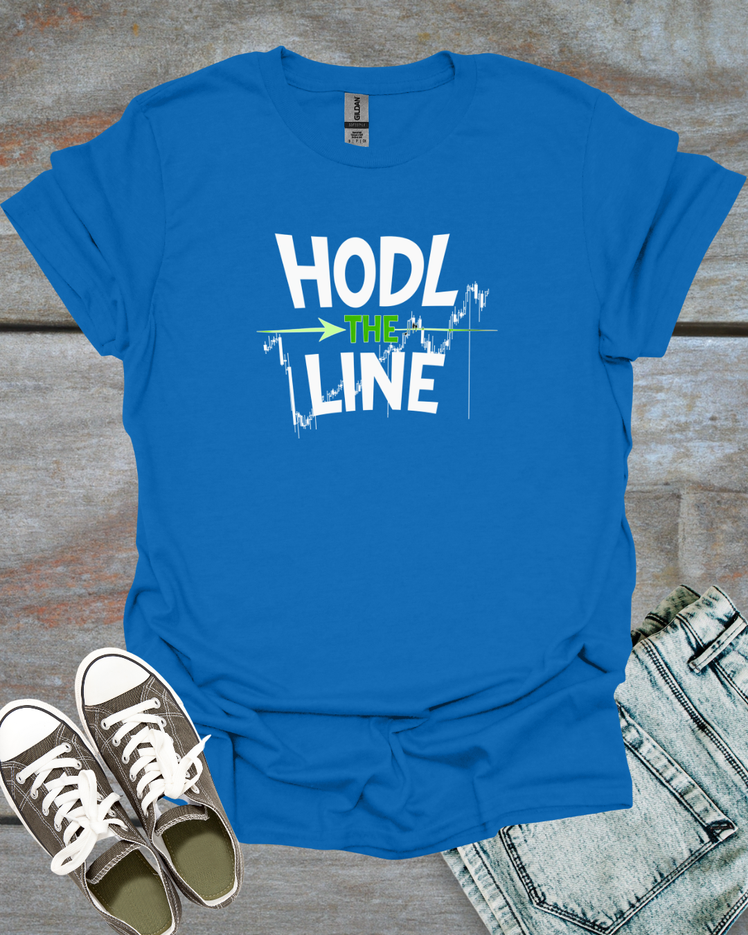 HODL THE LINE Unisex T-Shirt