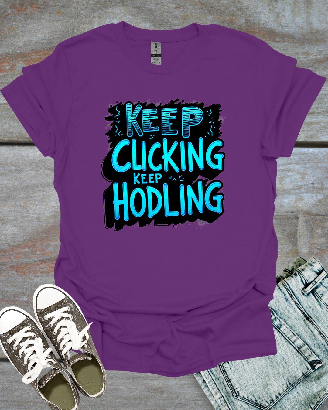 Keep Clicking, Keep HODLing Unisex T-Shirt