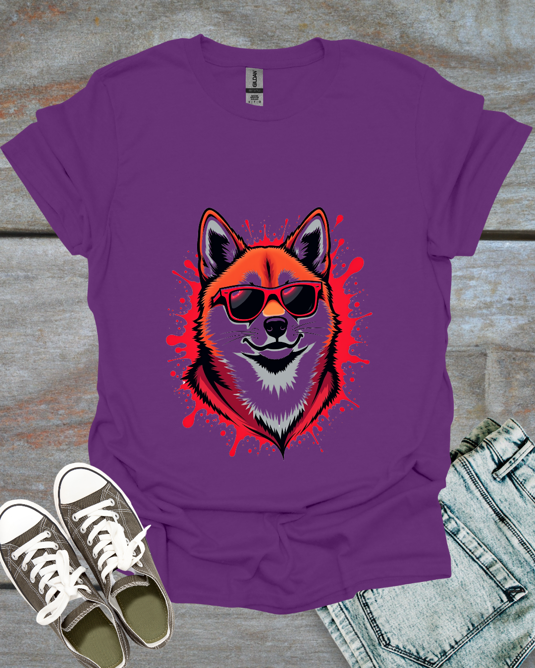 Graffiti Shiba Inu T-Shirt