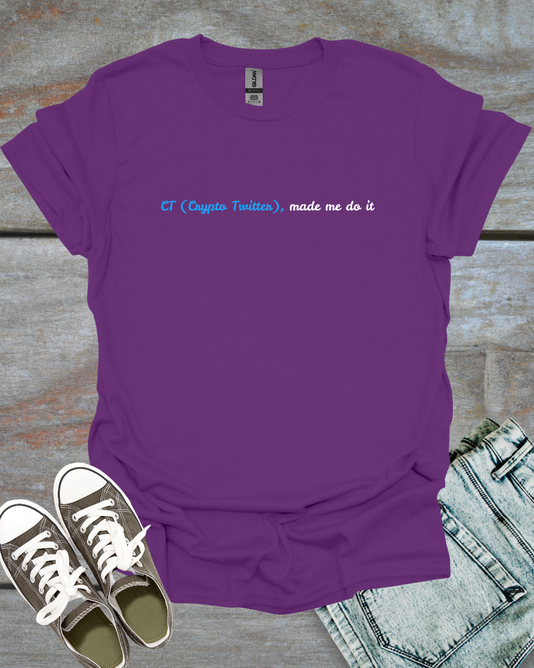 Crypto Twitter made me do it T-Shirt