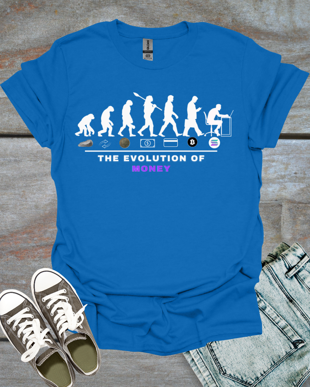 Evolution of money T-shirt