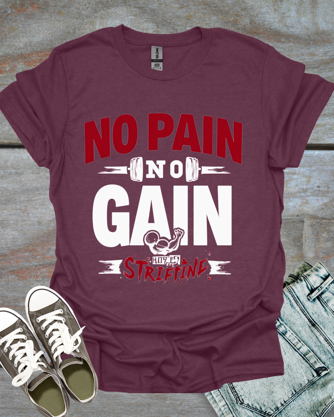 NO PAIN, NO GAIN & HODL THE STRAIN T-Shirt