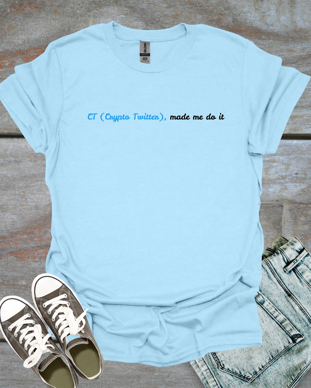 Crypto Twitter made me do it T-Shirt