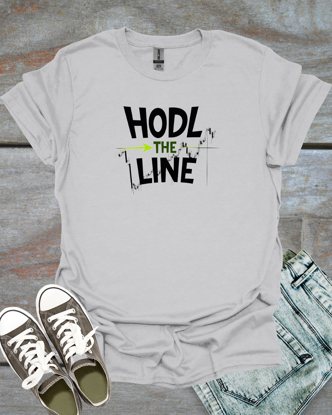 HODL THE LINE Unisex T-Shirt