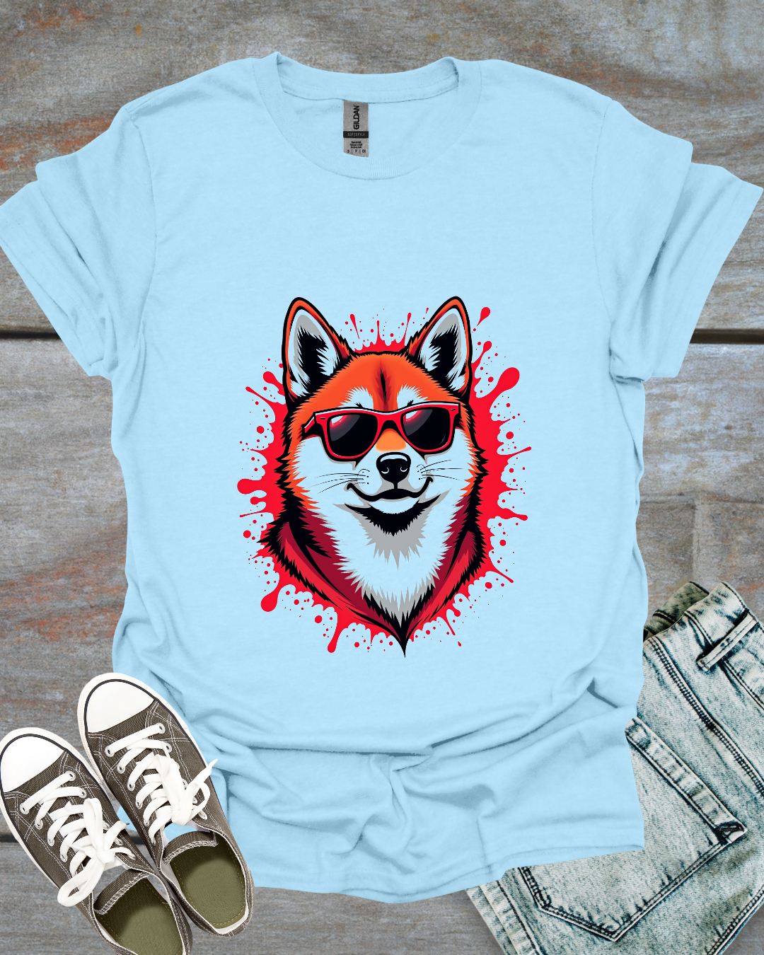 Graffiti Shiba Inu T-Shirt