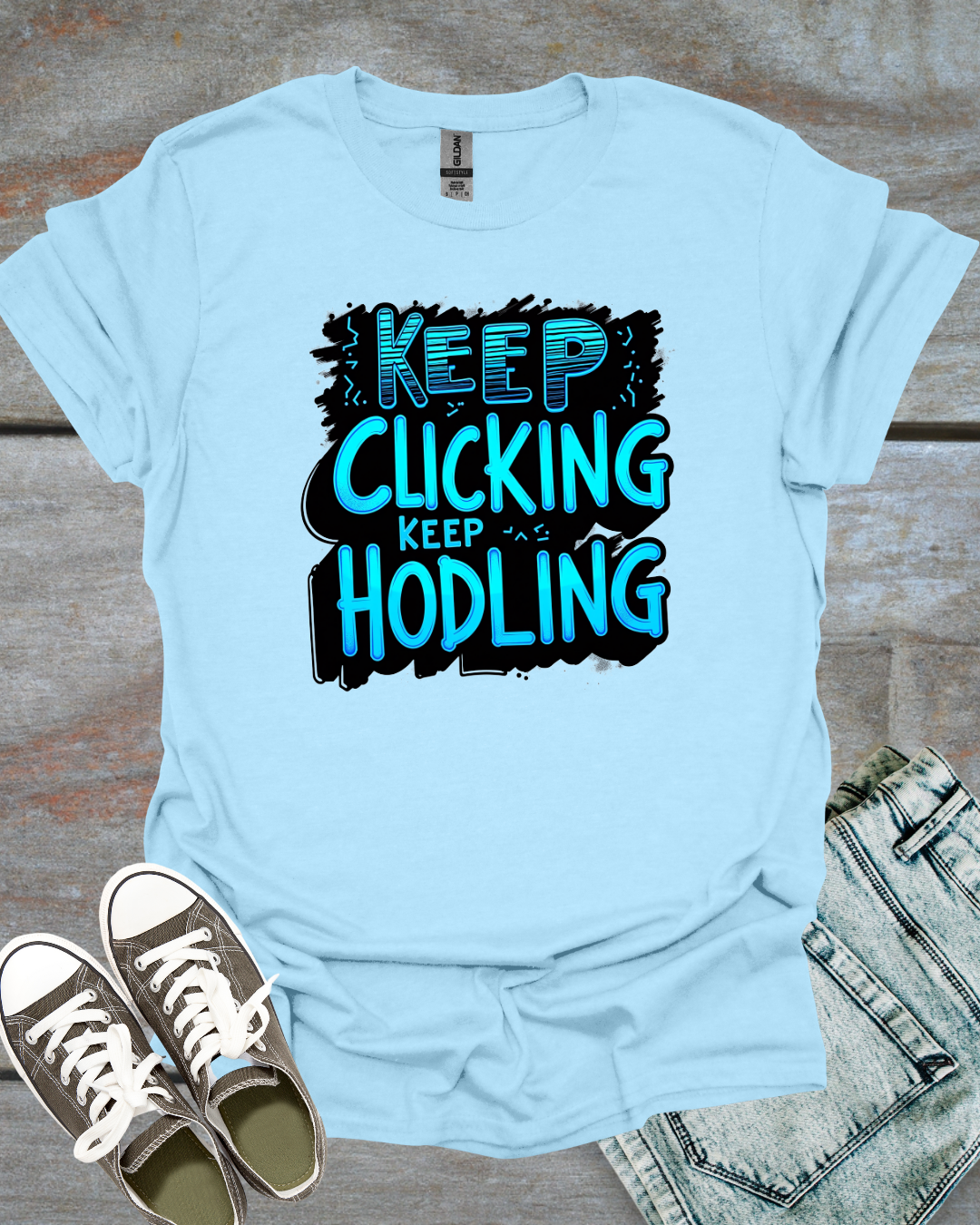 Keep Clicking, Keep HODLing Unisex T-Shirt