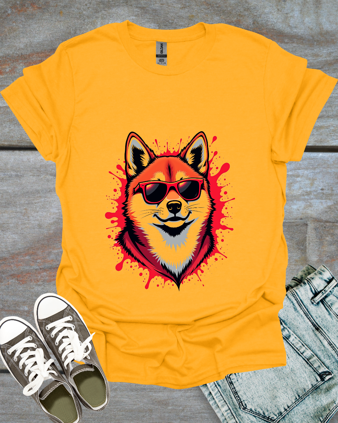 Graffiti Shiba Inu T-Shirt